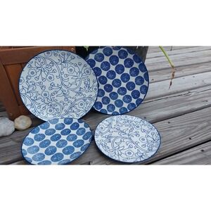 4 Selamica Porcelain Shallow Oval Dinner Pasta Salad 8.5"/11" Dessert Plates